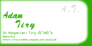 adam tiry business card